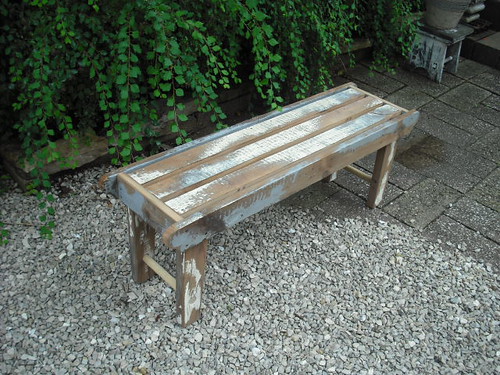 Rustic Painted Bench 02