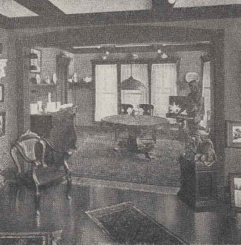 Typical Dining Room with Wood Finishing, 1918