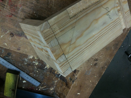 I made a dovetail joint in my