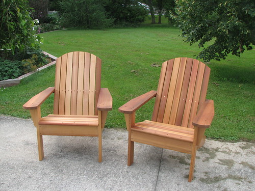 Muskoka Chairs, with varnish