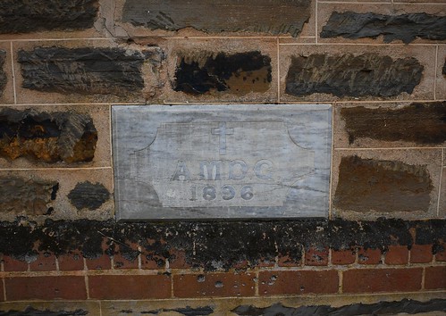 Hamilton foundation stone laid 1896 - St Matthews Dutton Memorial Church, South Australia