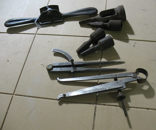 spokeshave, dividers, etc