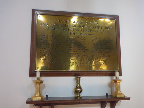 Birmingham Heritage Week Open Day at Bournville Parish Church: St Francis of Assisi - First World War memorial