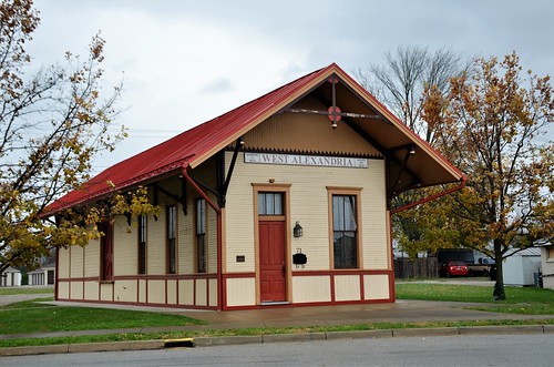 Cincinnati Northern Railroad, Ohio, West Alexander (West elevation-Side/South Elevation-Front)