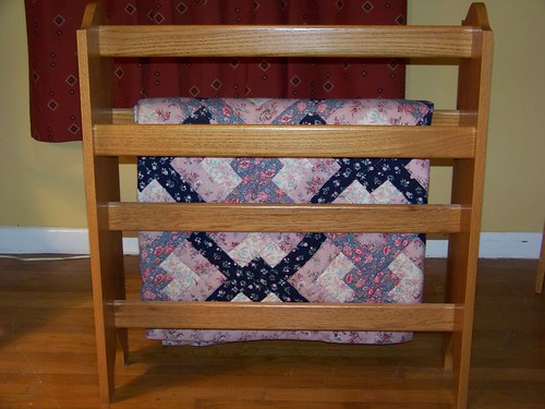 Solid Oak Quilt Rack