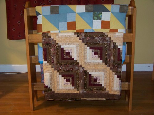 Solid Oak Quilt Rack