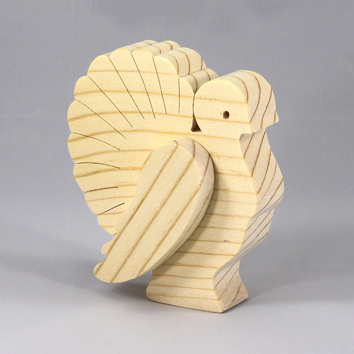 20191008-203413 007 Handmade Wooden Turkey Cutout 3D Layered 743150641