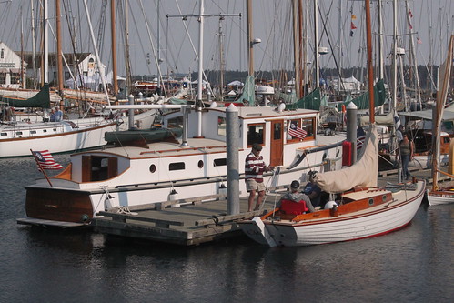 IMG_8452 - Port Townsend WA - 2022  Wooden Boat Festival - MV RIPTIDE (1927, left), SV CHLOE