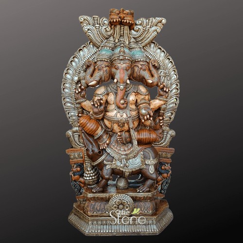 wooden vinayagar statue