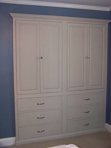 kmd custom woodworking ( inset closet armoire)