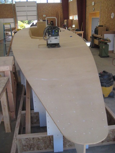 Sliver - deck mold taking shape