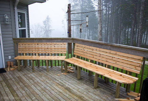 New Seating on the Back Deck