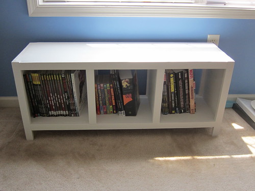 Finished Bookcase Bench