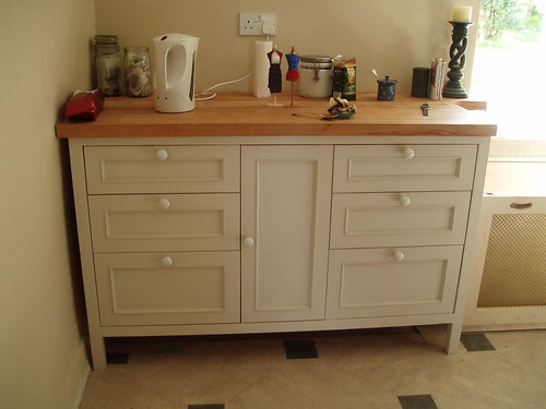 Seven drawer kitchen cabinet