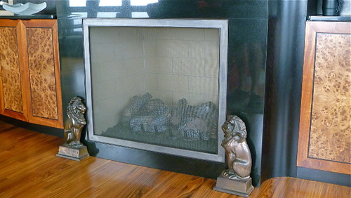 Custom Fireplace Screen