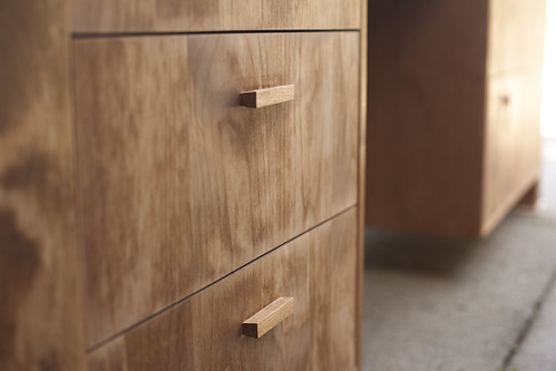 Custom desk, alder and maple