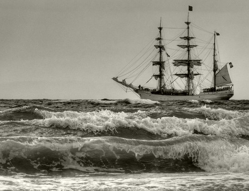 2011 Tall Ships Greenock  - Europa - A life on the ocean wave - mono