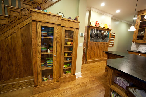 Cupboard and pot rack