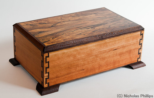 Large Cherry Tea Box