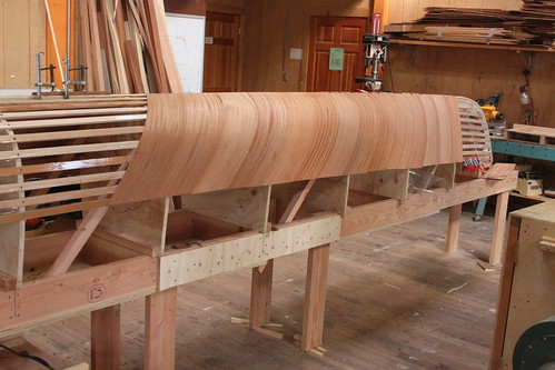 Rowing wherry BANGOR PACKET under construction