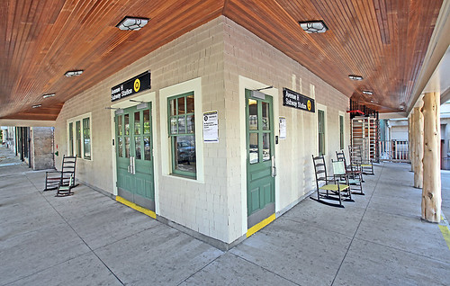 Bronze chairs by Ed Kopel at Ave H Station