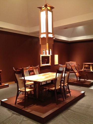 Prairie Chandelier On Display At Fine Woodworking Exhibition