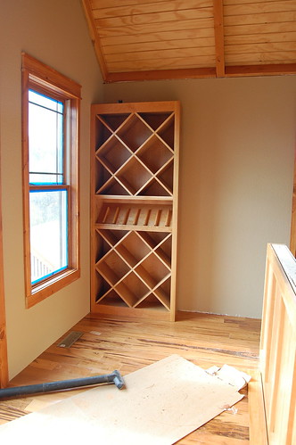 Wine rack and window trim