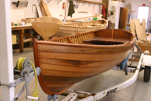 Port Hadlock WA - Boat School - Small Craft - Completed Grandy (nearly-completed Whitehall in background)