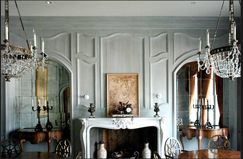 Custom paneling and crown molding