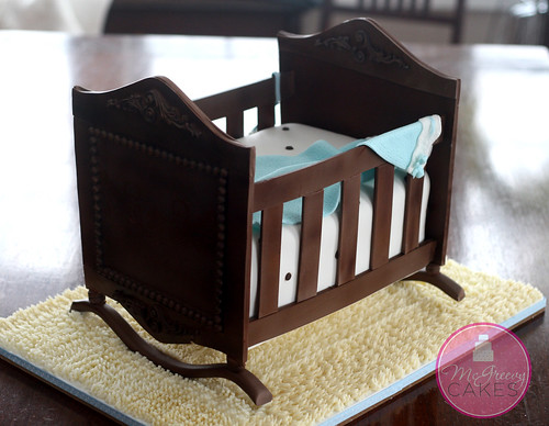 antique cradle cake