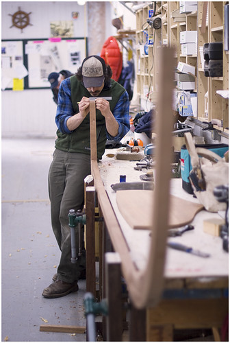 Port Hadlock WA - Boat School - Grandy Lapstrake Skiff - Building the Backbone