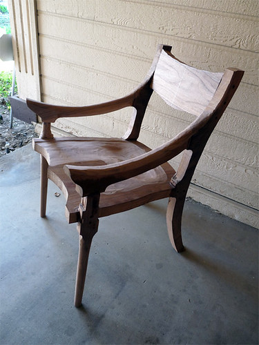 Sam Maloof Chair in Progress