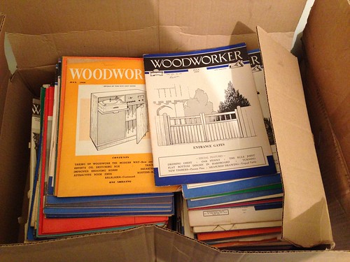 Old issues of Woodworker magazine, 50&60s