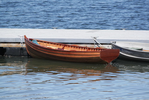 Port Hadlock WA - Northwest School of Wooden Boatbuilding - Traditional Small Craft - Launch preparations - 11-foot Grandy Skiff