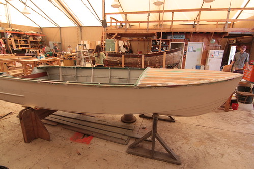 Port Hadlock WA - Northwest School of Wooden Boatbuilding - Repair and Restoration - 1950 Reinell Skiff is nearly complete