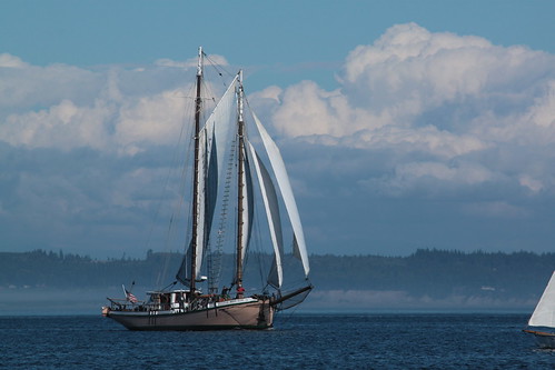 IMG_5801 - Port Townsend WA - WBF 2013 Wooden Boat Festival - Schooner Race - aboard SV PEGASUS XIV - schooner SV MERRIE ELLEN