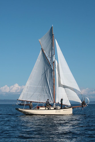 IMG_5647 - Port Townsend WA - WBF 2013 Wooden Boat Festival - Schooner Race - aboard SV PEGASUS XIV - School-built 1982 cutter SV BRYONY