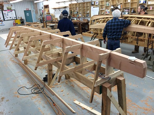 IMG_2571 - Port Hadlock WA - Northwest School of Wooden Boatbuilding - Traditional Small Craft -  Zane Grey boat - Rogue River Driver - construction jig and molds