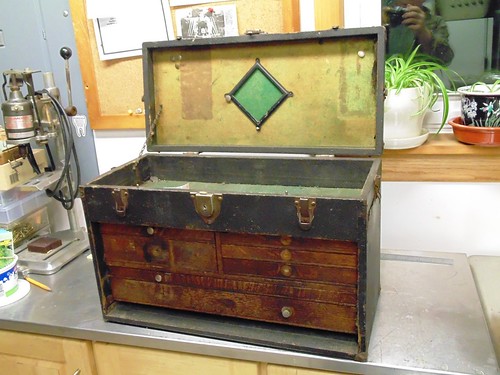 Gerstner Leatherette Covered Tool Box, Latest restoration project 2-2014