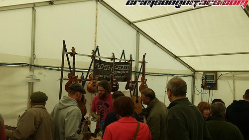 The Crimson Guitars stand at the yandles