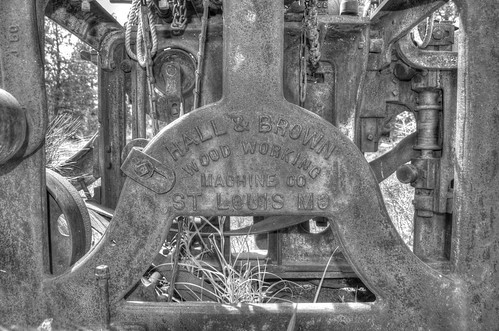 Planer-shaper - Hall & Brown Wood Working Machine Co., St. Louis, MO - HDR B&W