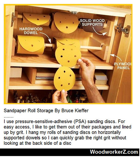 Sandpaper Roll Storage