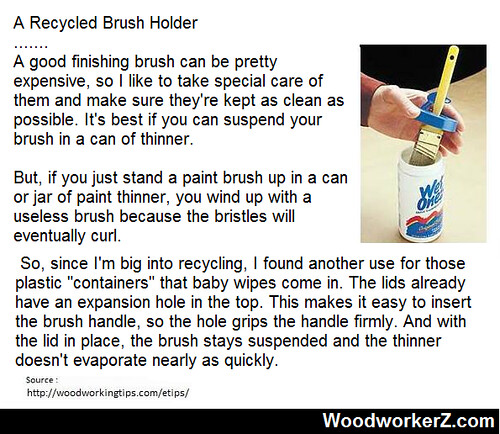 Recycled Brush Holder