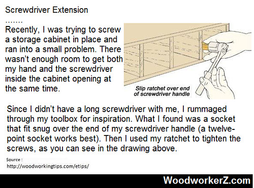 Screwdriver Extension