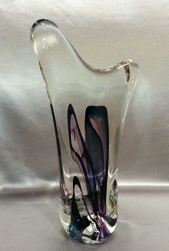 Absolutely Stunning Rollin Karg 1996 Art Glass Tongue Sculpture Signed Dated