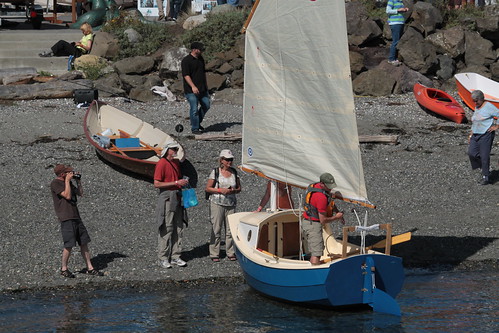 IMG_4967 - Port Townsend WA - WBF 2013 Wooden Boat Festival - Point Hudson - Blue SCAMP on the beach - Keith