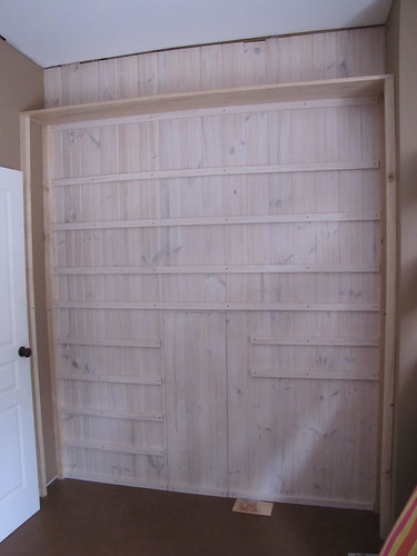 DIY Built-In Bookshelf Construction - Strawbale House Build in Redmond Western Australia