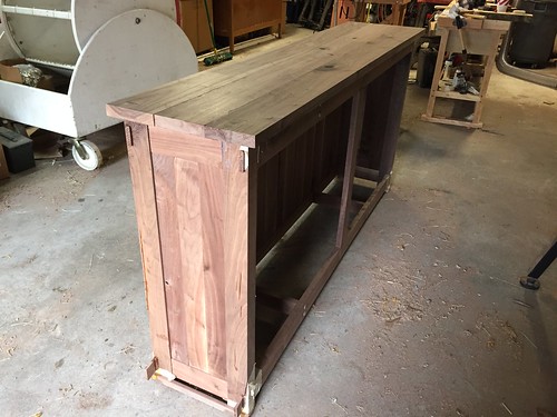 Black walnut media console