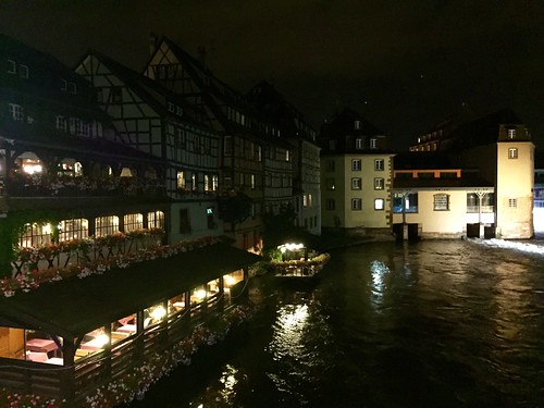 Strasbourg dans la nuit, Strasbourg, Alsace, France