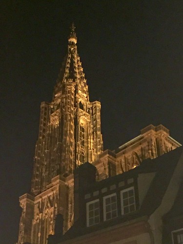 Strasbourg dans la nuit, Strasbourg, Alsace, France